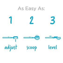 Dreamfarm Levoop - Adjustable Level Espresso | Coffee Measuring Scoop | Black