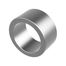 Steel Spacer 1/2" OD x 3/8" ID, Round Spacer Unthreaded Standoff Bushing Plain Finish, Fits Screws, Bolts 3/8", Metal Spacers Online (1/4" Length, 5 Pack)