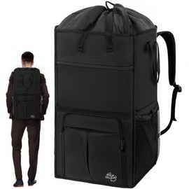 WELIDAY Laundry Backpack Bag, Extra Large 2 in 1 Laundry Basket for College Dorm, Apartment, Travel, Freestanding laundry bag with Adjustable Shoulder Straps and Multi-pockets