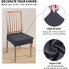 smiry Dining Chair Seat Covers, Jacquard Dining Chair Seat Protectors,