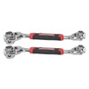 2Pcs 8 In 1 Socket Wrench Carbon Steel Multifunctional 360°