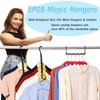 5 Pack Space Saving Hangers, Closet Organizers and Storage, Magic