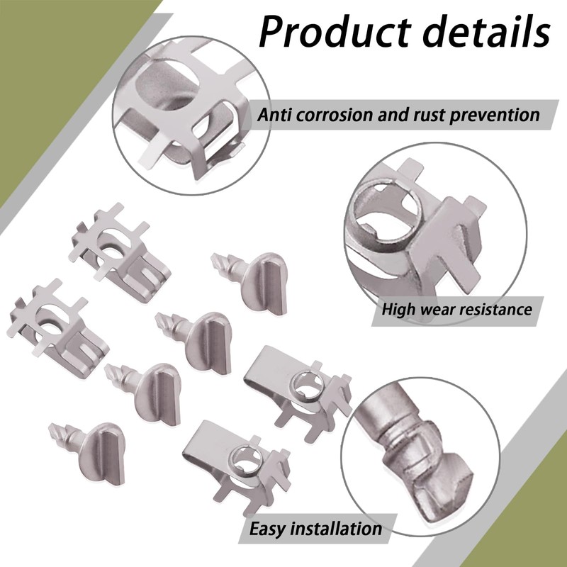 Ciuouient 4 Pair Engine Cover Retainers and Shield Thumb Pins
