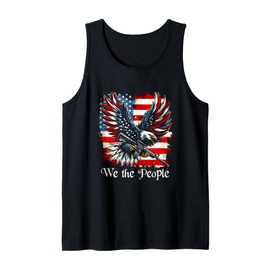 American Flag Patriotic Founding Fathers We The People USA Tank Top