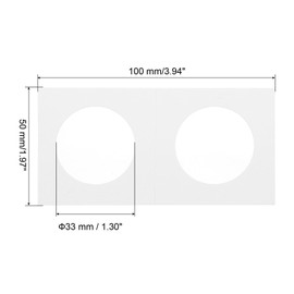 PATIKIL 2x2" Cardboard Coins Holders, 450 Pcs Coin Flips Cardboard Coin Holder Flips for 33 mm The Coin Collection Supplies Holder Storage, White