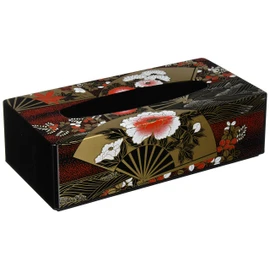 Nakatani Bros Shokai Yamanaka Lacquer Slim Tissue Box Dance Fan 33-3816