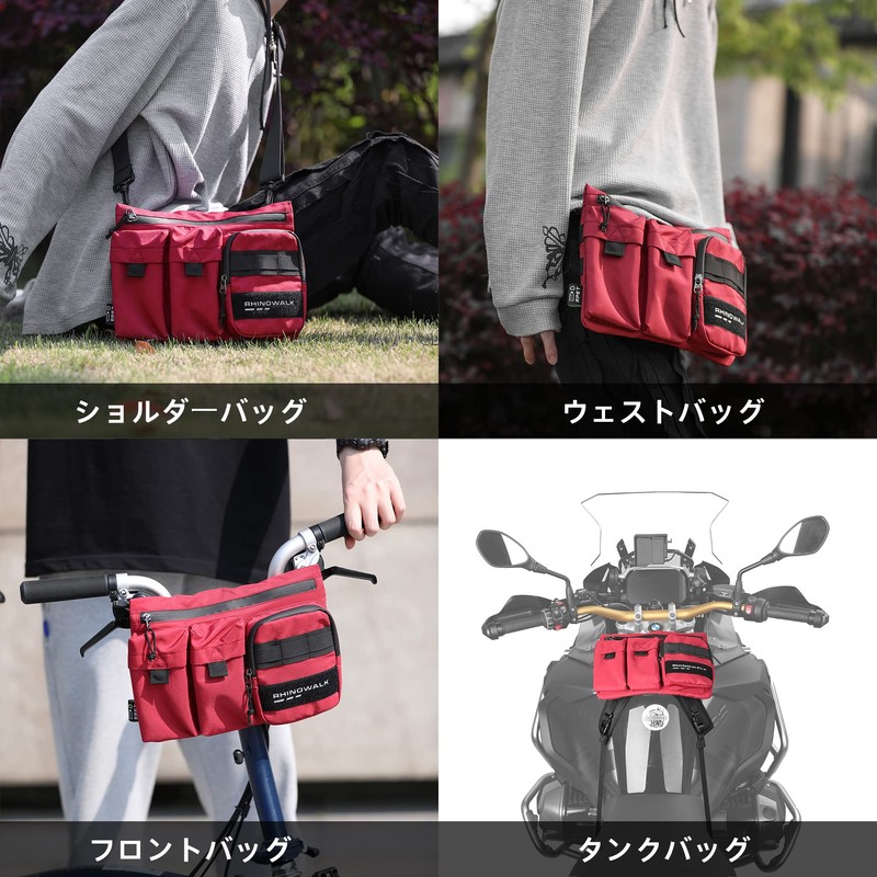 Rhinowalk Front Bag, Bicycle Bag, Handlebar Bag, Multi-functional Bag, Bike