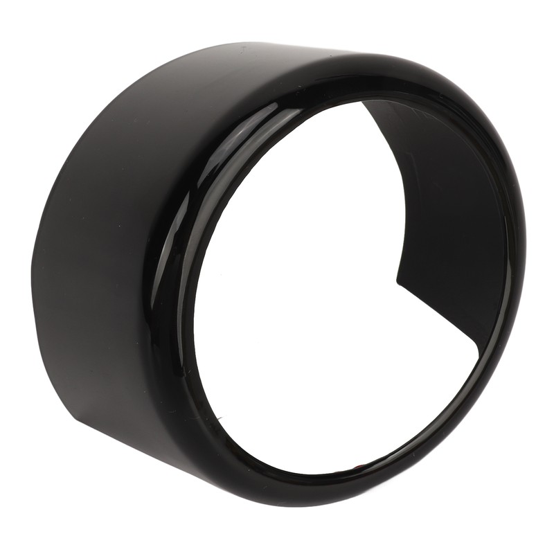 Front Grille Emblem Logo Ring Glossy Black Exterior Badge Decoration