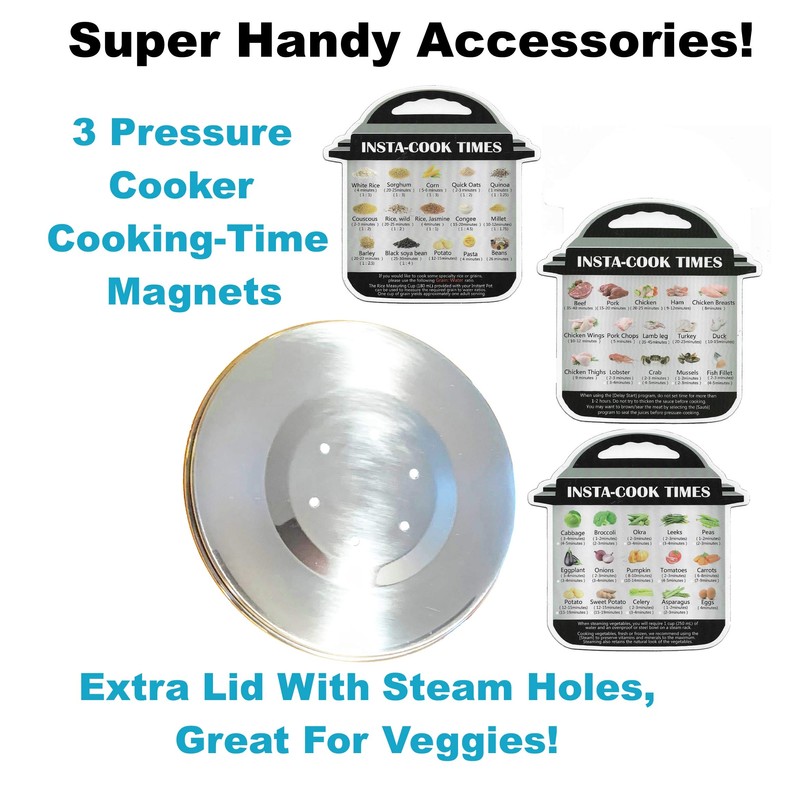 Extorn Stackable Steamer Inserts for Instant Pot 6/8 qt Electric