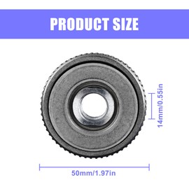 2 x quick release nut M14, quick release nut SDS Clic M14 angle grinder clamping nut, clamping nut for all angle grinders from AEG, Flex, Hitachi, Black & Decker, Dewalt, Metabo