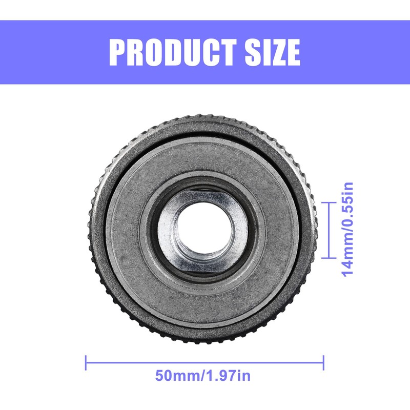 2 x quick release nut M14, quick release nut SDS