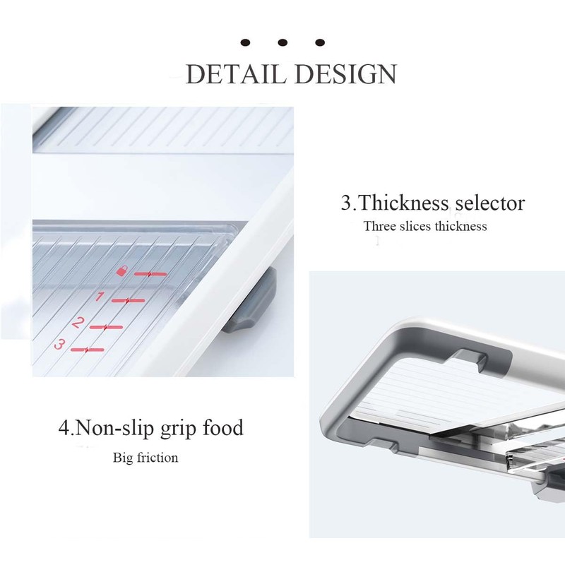 Multi Vegetable Slicer-Safe Mandoline slicer for kitchen,Adjustable Stainless Steel Blade,Cutter
