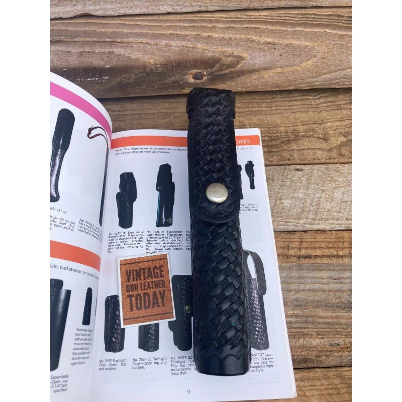 Tex Shoemaker Expandable Baton Holder For 21" ASP Basketweave Leather