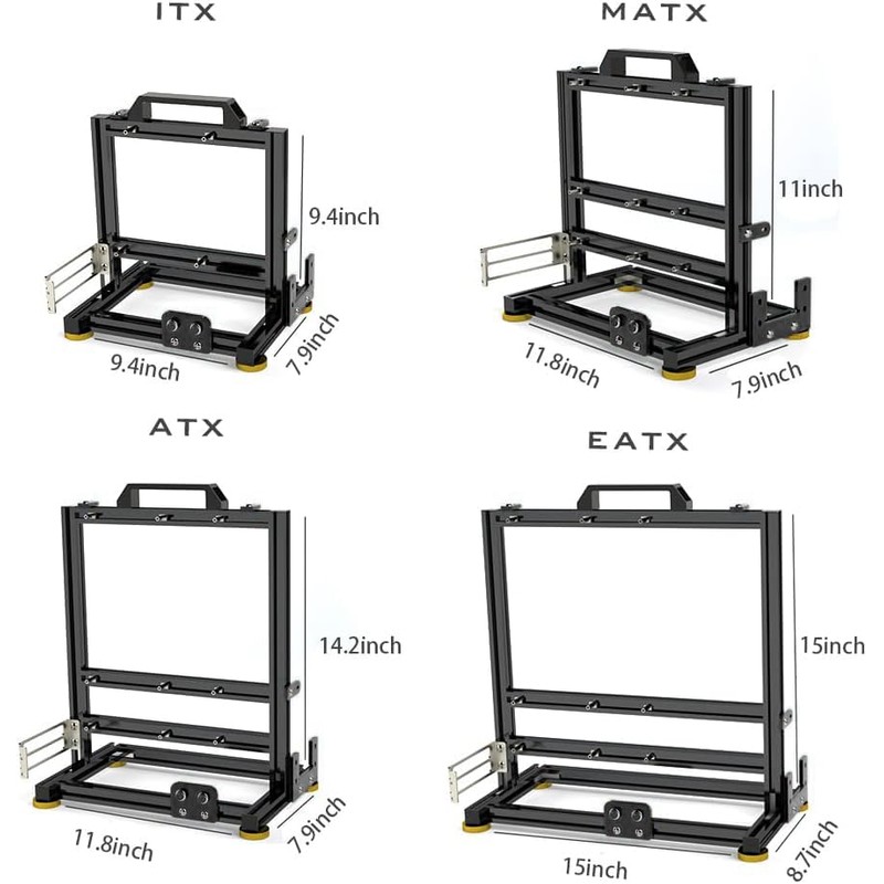 PC Creative Assembly Frame Test Bench，Open Air Frame Case, DIY