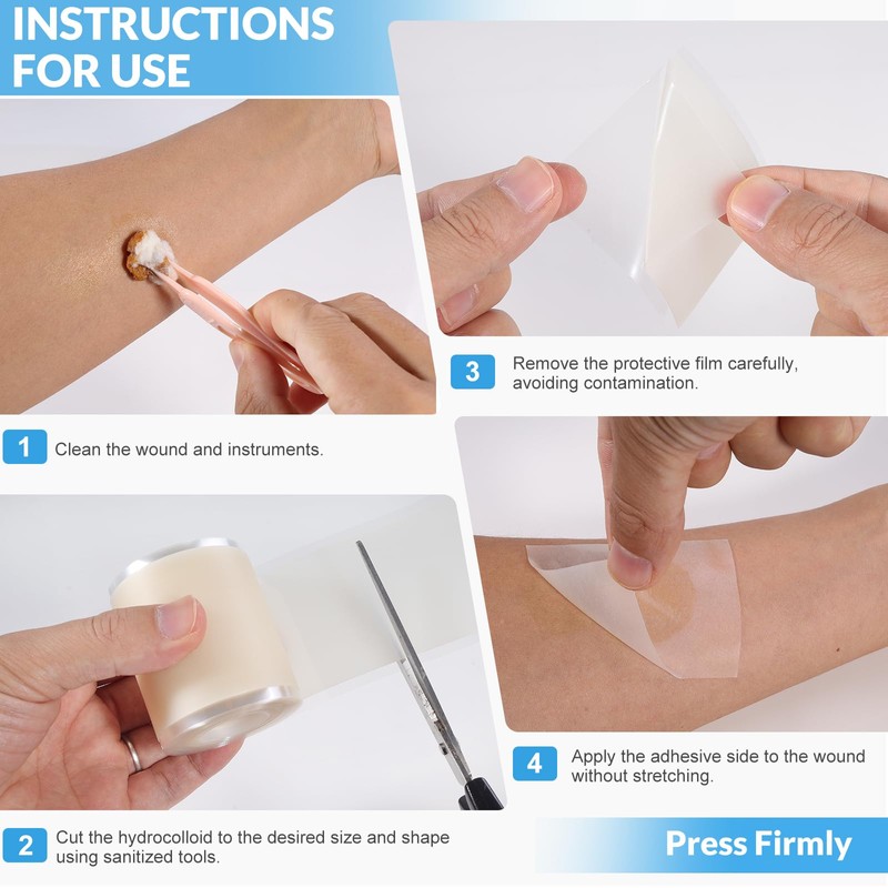 Hydrocolloid Bandage Roll, 2in x 5ft