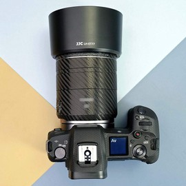 JJC ET-77 Reversible Lens Hood Shade Bayonet for Canon RF 85mm F2 Macro is STM Lens on Canon EOS R5 R6 RP R Ra, Replaces Canon ET-77 Lens Hood
