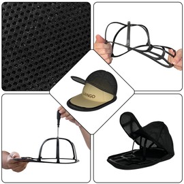 LONGD Baseball Cap Washer Cage - Sturdy Frame Laundry Protector for Adult/Kids Hats, Machine Safe Cleaner (2-Pack)