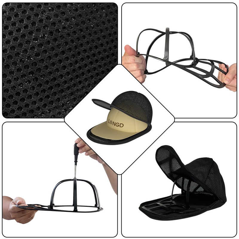LONGD Baseball Cap Washer Cage - Sturdy Frame Laundry Protector