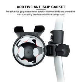 Eummy Baby Stroller Cup Holder Stroller Accessories Universal Pushchair Pram Cup Rack Water Cup Bottle Organizer for Stroller Bike Pram Buggy Drink and Coffee Cup Holder