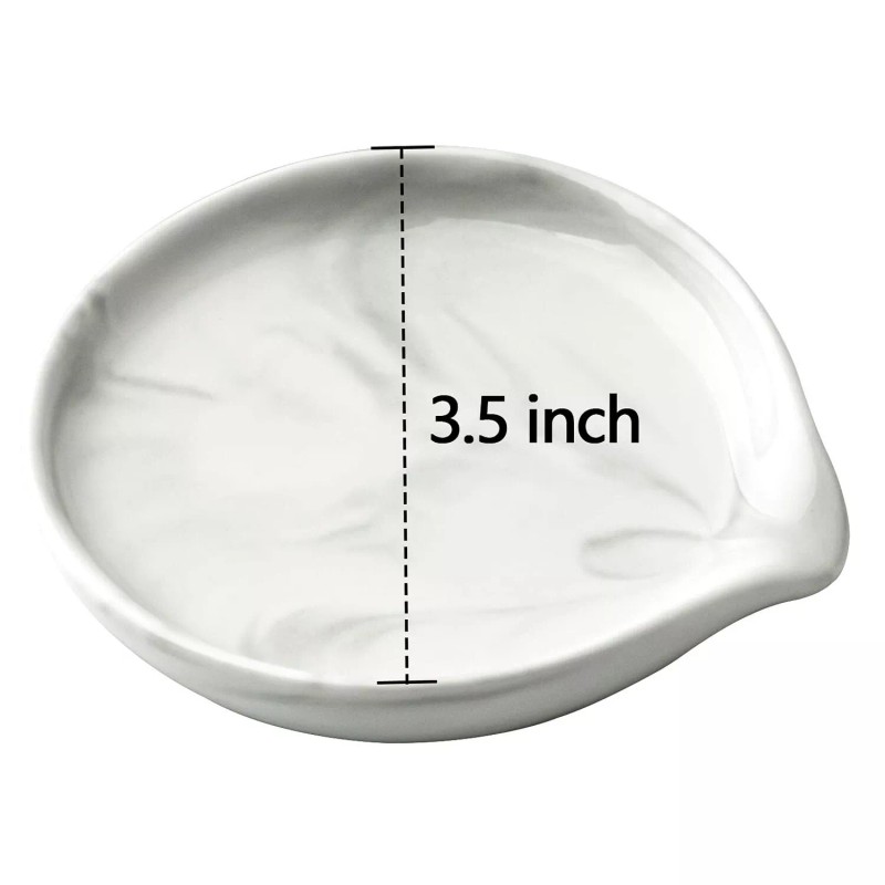 Roeveca Spoon Rest,Ceramic Spoon Rest for Kitchen Counter Dishwasher Safe