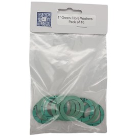 Green Fibre Washer 1" - Pack of 10