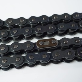 necaces 420 Motorcycle Chain+ Chain Breaker，420 Standard Roller Chain 132 Link with Free Chain Breaker 4 Connecting Master Link for 110cc 125cc Dirt Pit Bike ATV Quad Go Kart Scooter Mini Bike