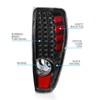 AmeriLite for 2004-2012 Colorado/Canyon LED Pure Black Replacement Tail Lights