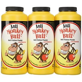 Anti-Monkey Butt Powder Anti-Friction Plus Sweat Absorber (3 pack)