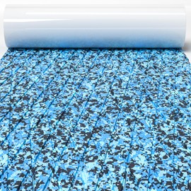 GEAVESS Boat Flooring EVA Foam Boat Decking Sheet Self Adhesive Marine Flooring Non-Slip Boat Mat Foam Deck Flooring Carpet Mat Rolls for Kayak Yacht RV Motorboat Surfboard, Ocean Camo 94.5"x31.5"