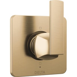 Delta Faucet Velum Gold 6-Setting Diverter Trim Kit, Diverter Valve Kit, Gold Shower Diverter, Champagne Bronze T11937-CZ (Valve Not Included)