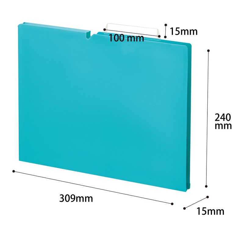 Kokuyo A4P-NEF15BX5 File Individual Folder, NEOS A4 0.6 inch (15