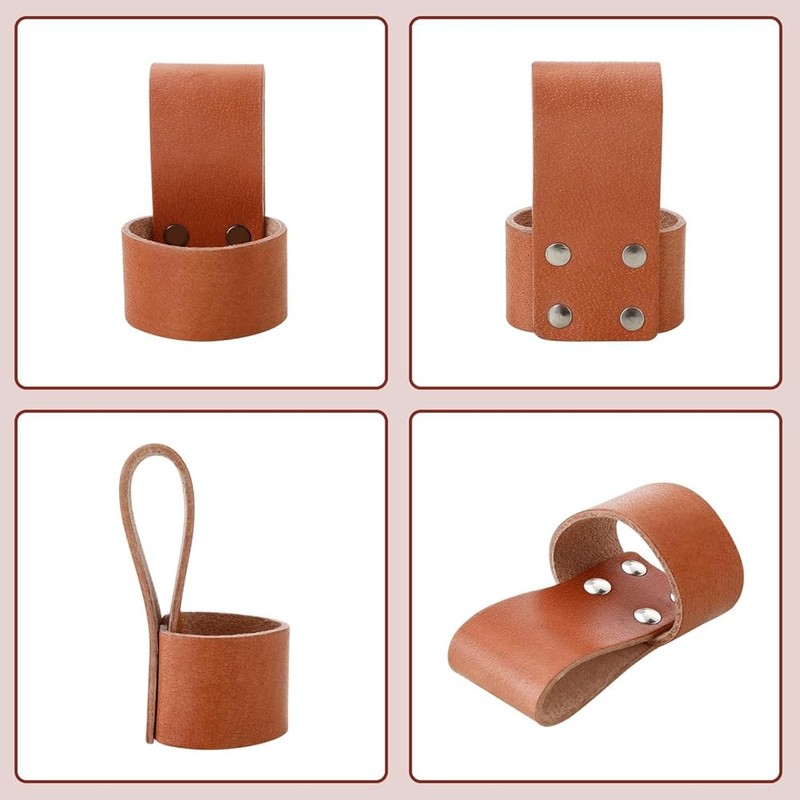 Gokoti Leather Hammer Stand, Premium Hammer Stand with Belt Loop,