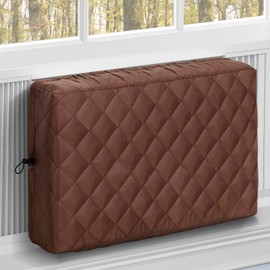 KylinLucky Indoor Air Conditioner Cover AC Cover for Inside Window Unit 28 x 20 x 3.5 inches Brown