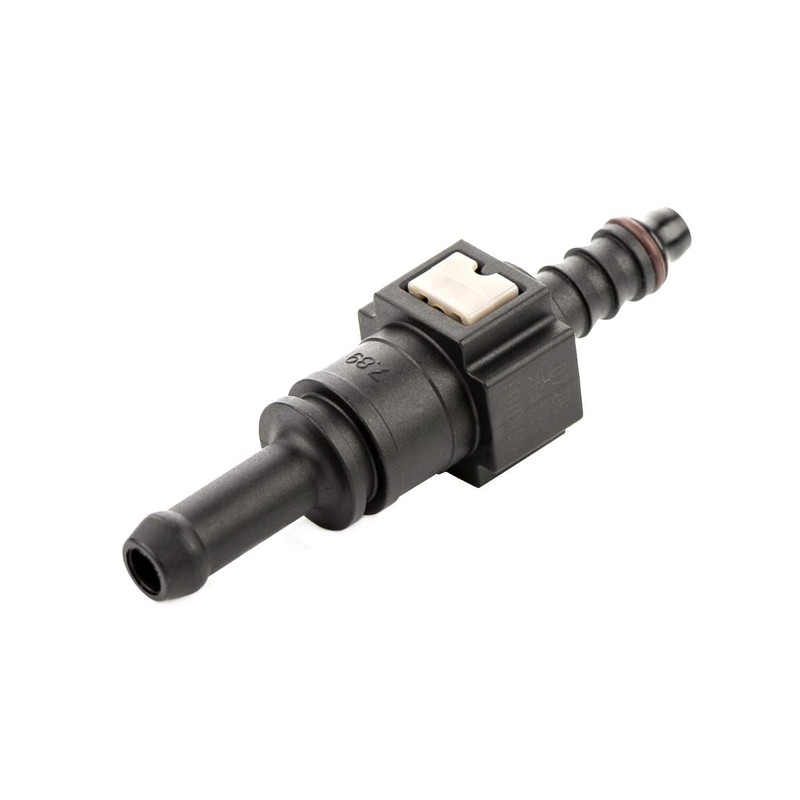 LST Quick coupling with counterpart set, fuel line, straight, smooth,