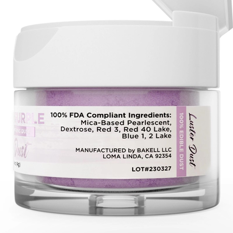 Bakell® 4g Lavender Purple Edible Luster Dust