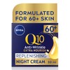 NIVEA Q10 Power 60+ Skin Anti-Wrinkle + Replenishing Night Cream (50 ml), Powerful Anti Ageing Cream, Night-Time Moisturiser for Women with Coenzyme Q10, Night Face Cream