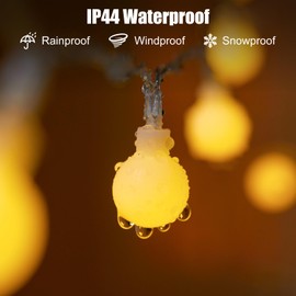 2 Pack Globe String Lights Battery Operated - 21 Feet 60 Led Fairy Lights, 8 Modes with Remote Mini Globe Lights for Indoor Outdoor Bedroom Party Wedding Garden Christmas Tree Decor, Warm White