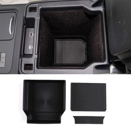 For LR Discovery 5 LR5 2021 2022 Black ABS Car Center Console Armrest Storage Box