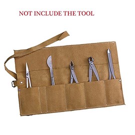KODENG Bonsai Storage Package Roll Bag Garden Repair Tool Pliers Scissors Genuine Leather Tool Set Case Storage Bags