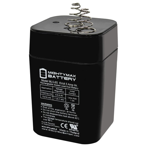 6V 5Ah Sealed Lead Acid Battery for Moultrie Game Feeder
