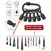 katerk 6pcs Bit Holder with Carabiner Socket for Mens Gift,