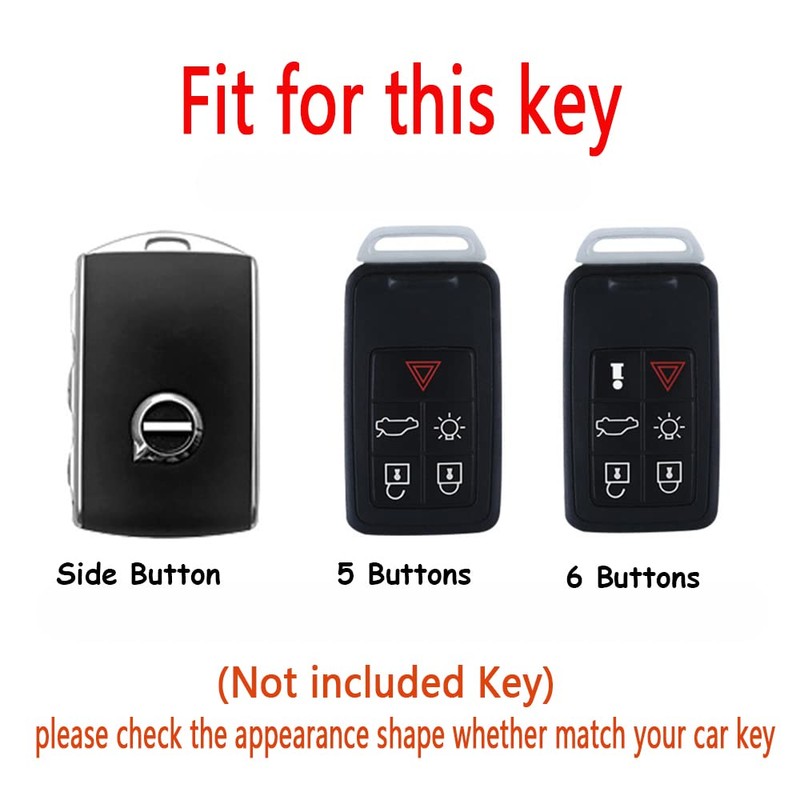 HIBEYO Funda para llave Volvo Smart Car Key Accesorios con