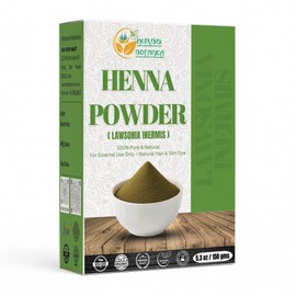 Herbs Botanica Organic Henna Powder For Hair Color 100% Pure & Natural 150 Gms / 5.3 Oz Pack