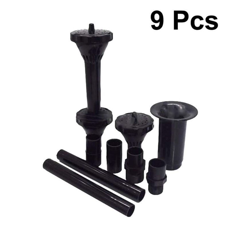 9 Pcs pond fountain nozzle pond pump nozzle kit Fountain