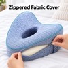 Product Name: Memory Cotton Leg Pillow Hollow Heart Pregnancy Side