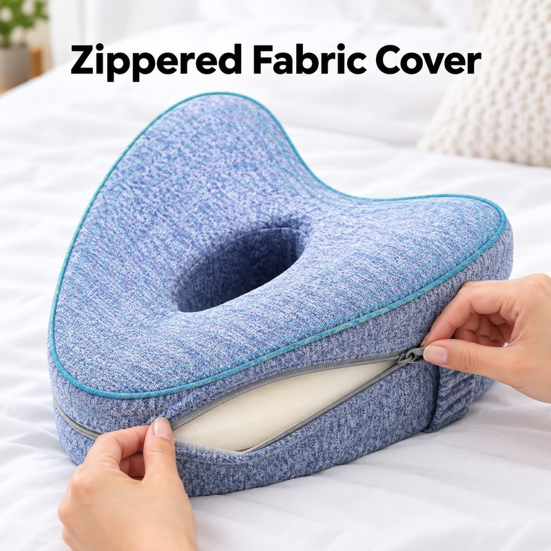 Product Name: Memory Cotton Leg Pillow Hollow Heart Pregnancy Side