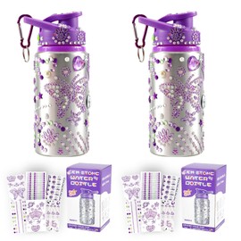 Kids Water Bottle 4 Year Old Girl Gifts Birthday Gifts for Girls Gifts 6-8 Years Old Water Bottles for Kids Crafts Age 7-10 Gifts for 5+ Year Old Girls Gift Ideas Arts and Crafts for Kids Age 2Pack Crafts for Kids 6-8
