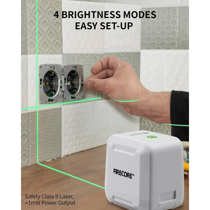 Firecore Laser Level with Tripod, Self Leveling Laser Level Green