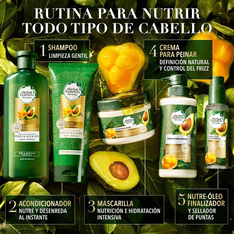 HERBAL ESSENCES Bio:Renew, Nutre Óleo Finalizador - aceite para cabello