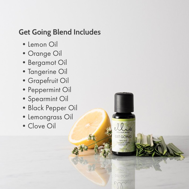 Ellia Diffuser Essential Oil | Get Going Blend| 15ml, 100%
